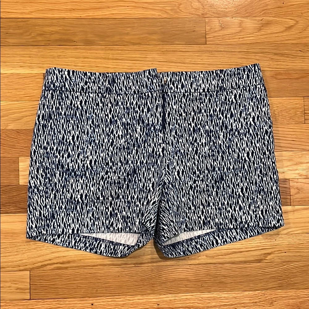 Kenar Blue Printed Chino Shorts